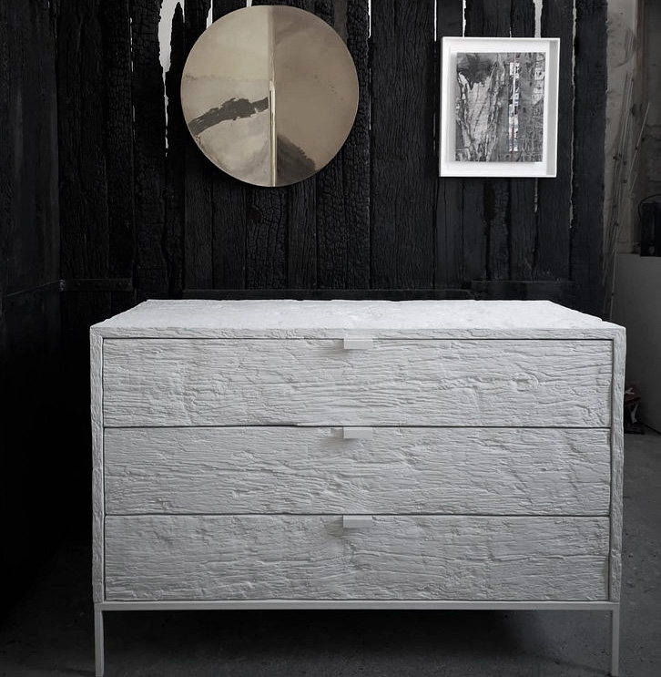 divine commode, chest of drawers in white finish